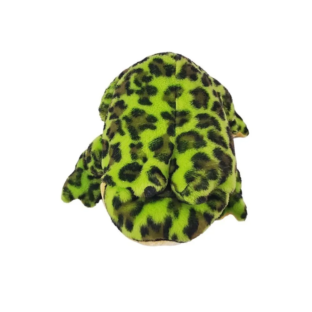 Ganz Webkinz Bullfrog Plush 9” Green Bean Bag Plush Stuff Doll Frog